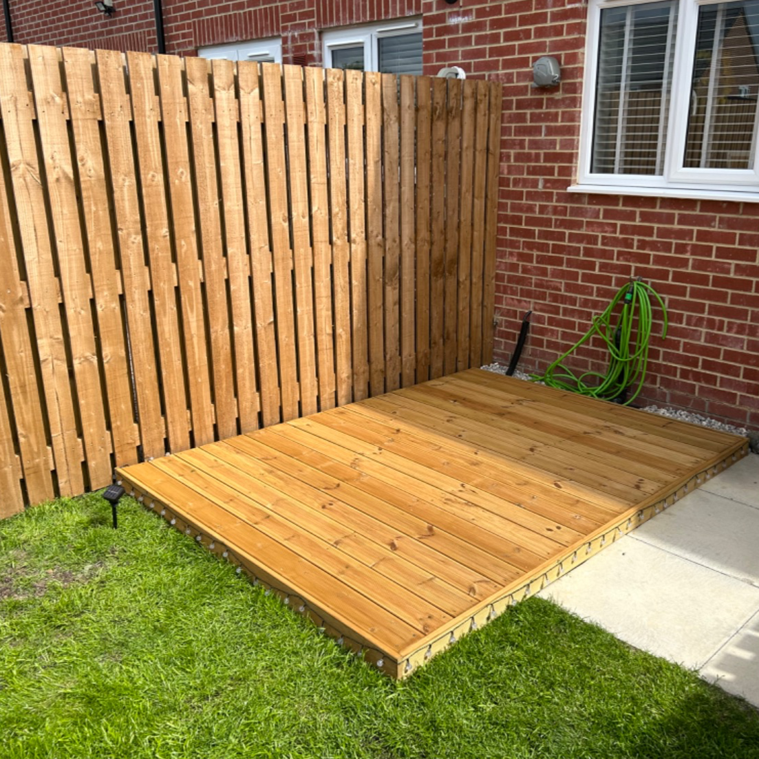 LayzeeDeck, Chunky Timber Decking Kit, various sizes, quality Redwood timber, complete Kit