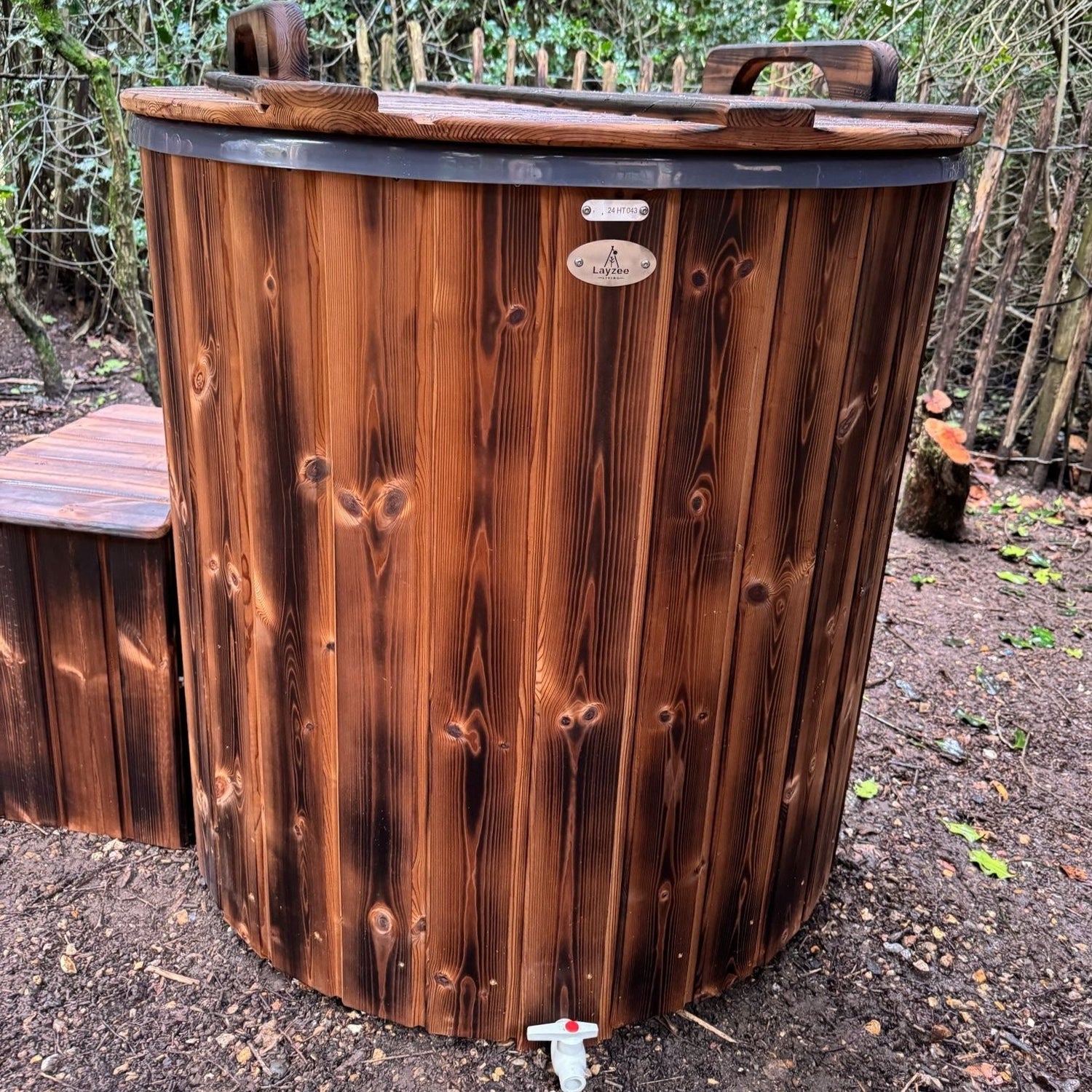 Plunge Pool/ Ice Bath, Fibreglass Liner, Thermowood.