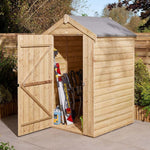 4x4 Shiplap Apex Shed with Single Door