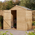 4x6 shiplap apex shed with single door