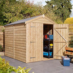 8x6 Shiplap Apex Shed with Double Doors