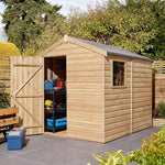 8x6 Shiplap Apex Shed with Window and Single Door