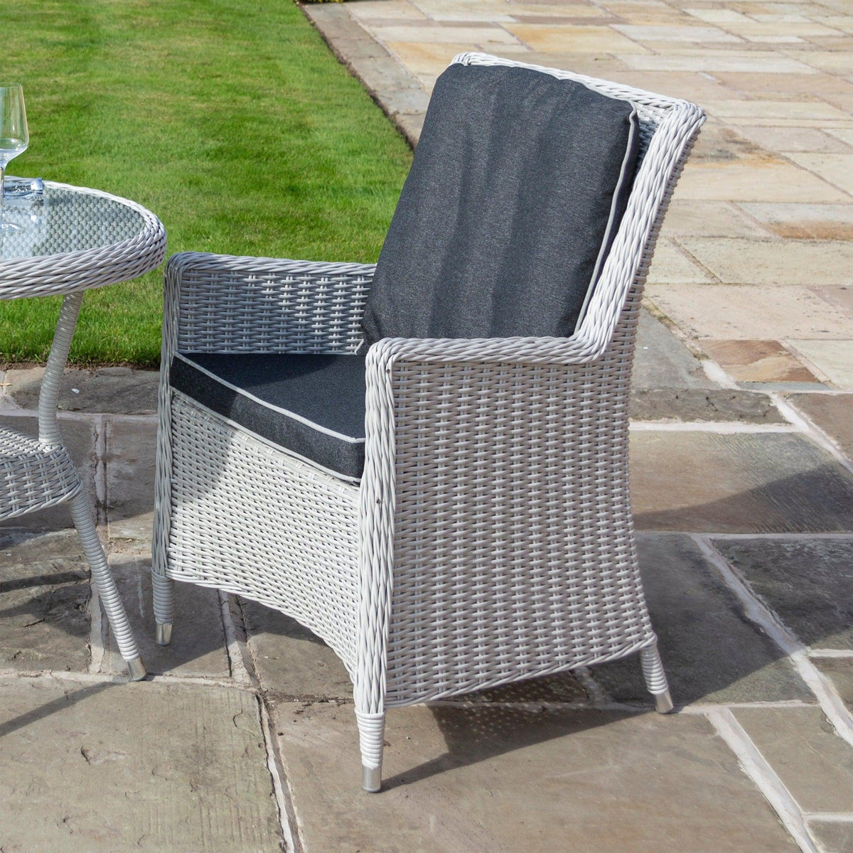 Rattan Effect Two Seater Bistro Set - Two Colours