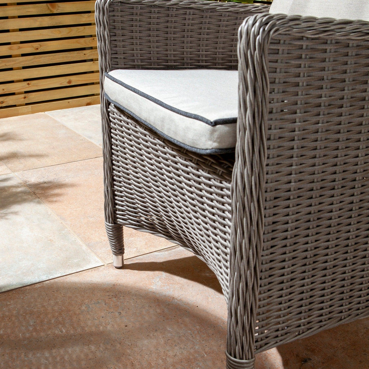 Rattan Effect Two Seater Bistro Set - Two Colours
