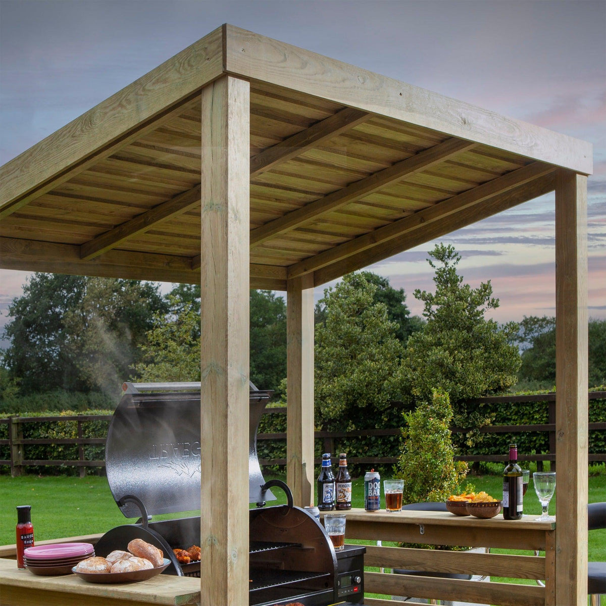 Timber Garden Bar, BBQ Shelter .