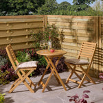 Ashdown folding bistro set with cushions