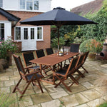 Bali Set outdoor dining set with umbrella