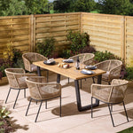 Oslo 6-seat dining set with 160cm table