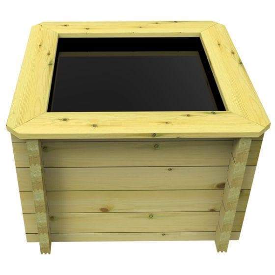 86 Gallon Raised Wooden Pond, 1M X 1M, 27mm thick, 697mm high, 389 litres