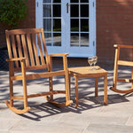 Acacia Hardwood Outdoor Rocking Chairs & Table Set