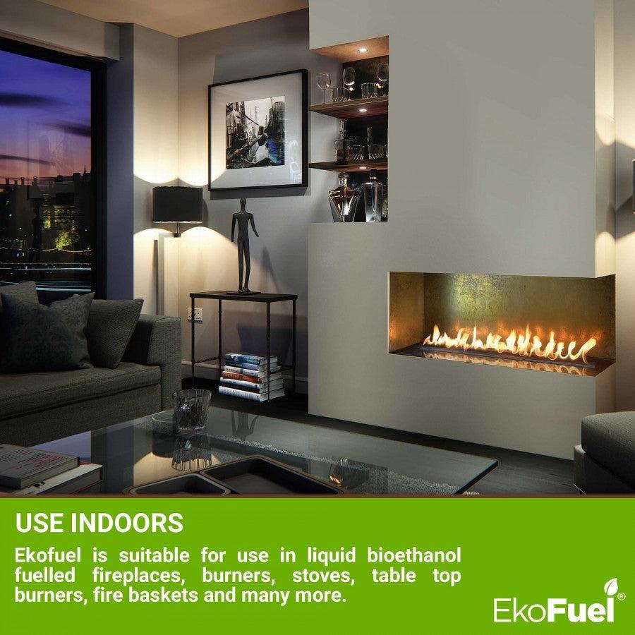 Bio-Ethanol, smokeless fuel for Bio-Fires, 6x 1litre bottles