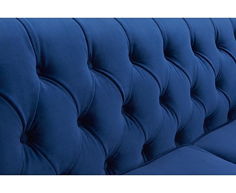 Mark Harris Montrose Blue Plush 3-Seater Sofa