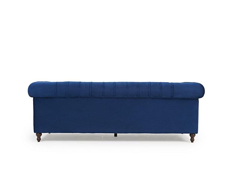 Mark Harris Montrose Blue Plush 3-Seater Sofa