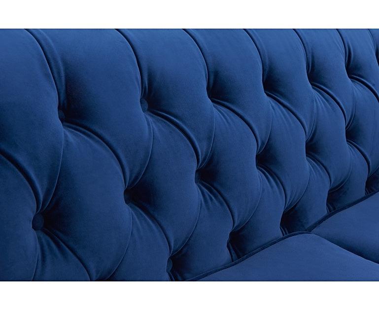 Mark Harris Montrose Blue Plush Armchair