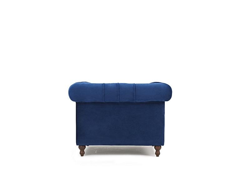Mark Harris Montrose Blue Plush Armchair