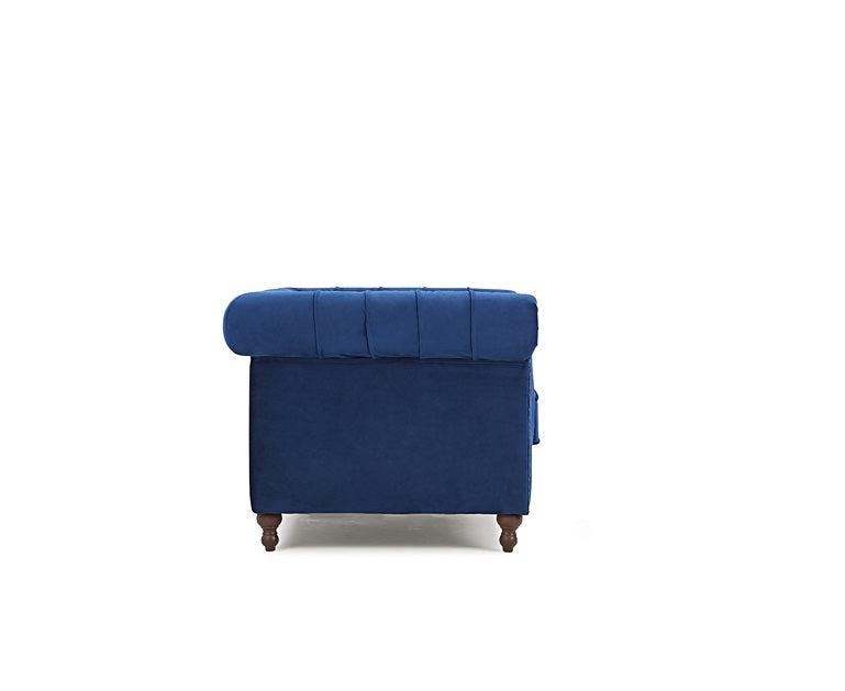 Mark Harris Montrose Blue Plush Armchair