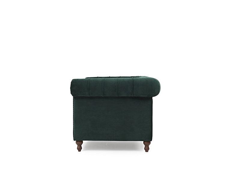 Mark Harris Montrose Green Plush 2-Seater Sofa