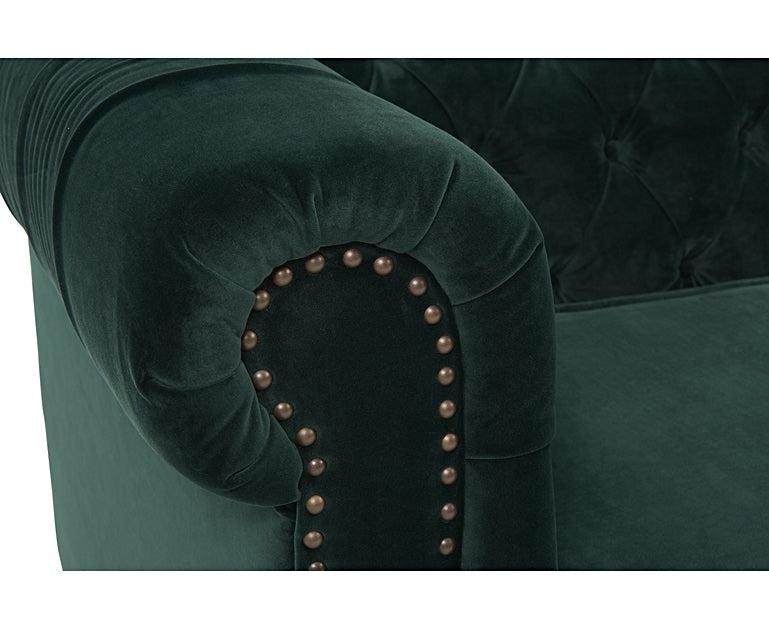 Mark Harris Montrose Green Plush Armchair