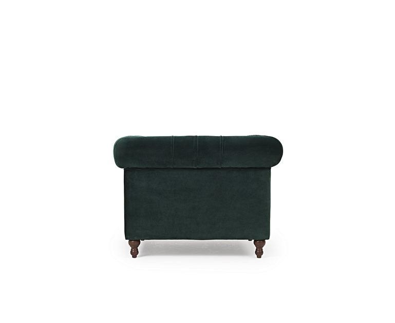 Mark Harris Montrose Green Plush Armchair