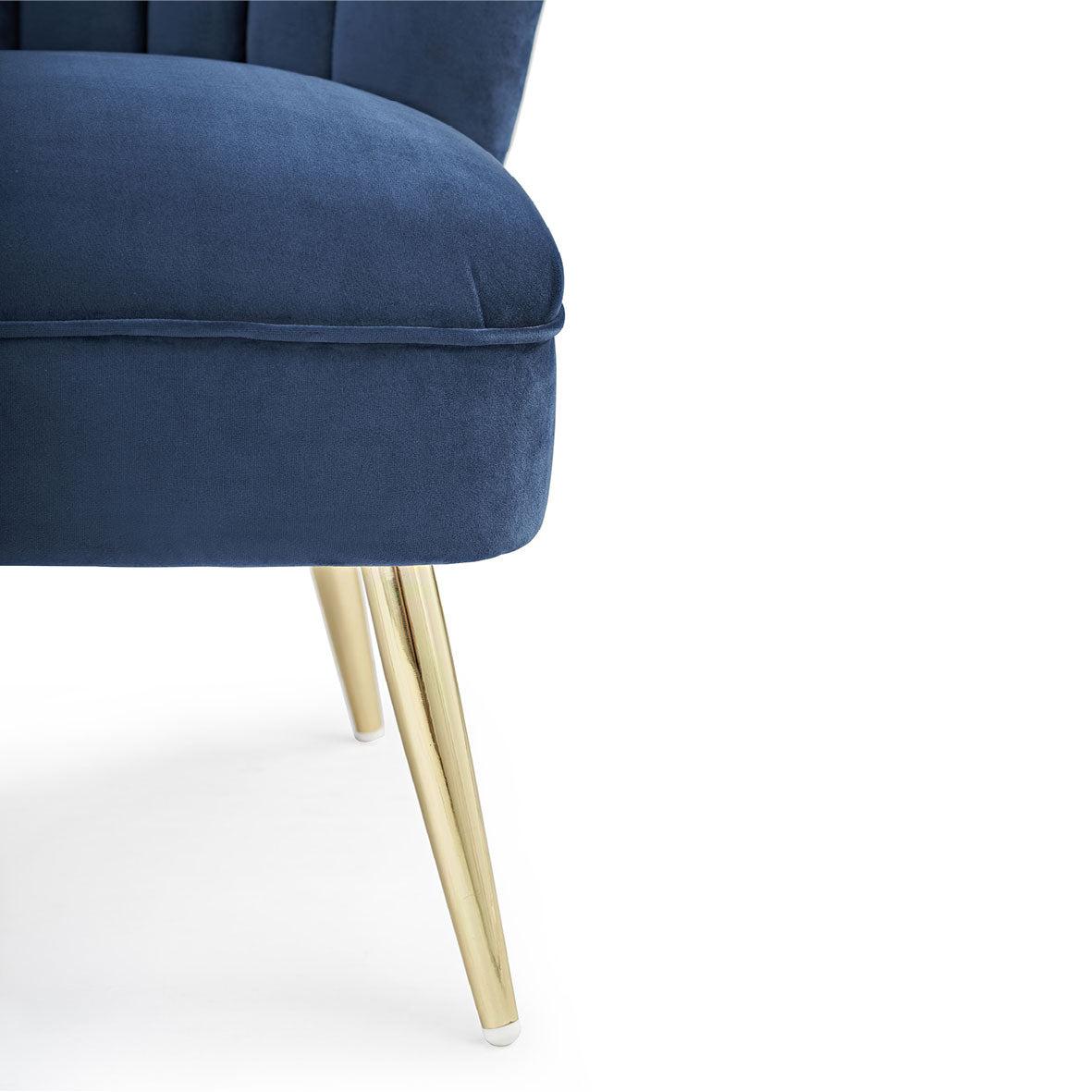 Quince | Cocktail Chair in Midnight Blue