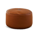 Tiny Moon Luxurious Leather Pouff - By Trimm - Real Scandinavian Quality.