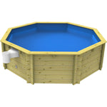 10ft Wooden Fun Pool 3ft or 4ft deep, Octagonal Timber Above-Ground Pool Kit