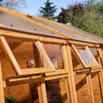 12x6 growhouse with store, angled windows