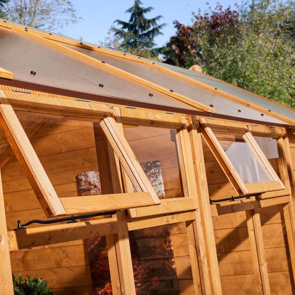 12x6 growhouse with store, angled windows