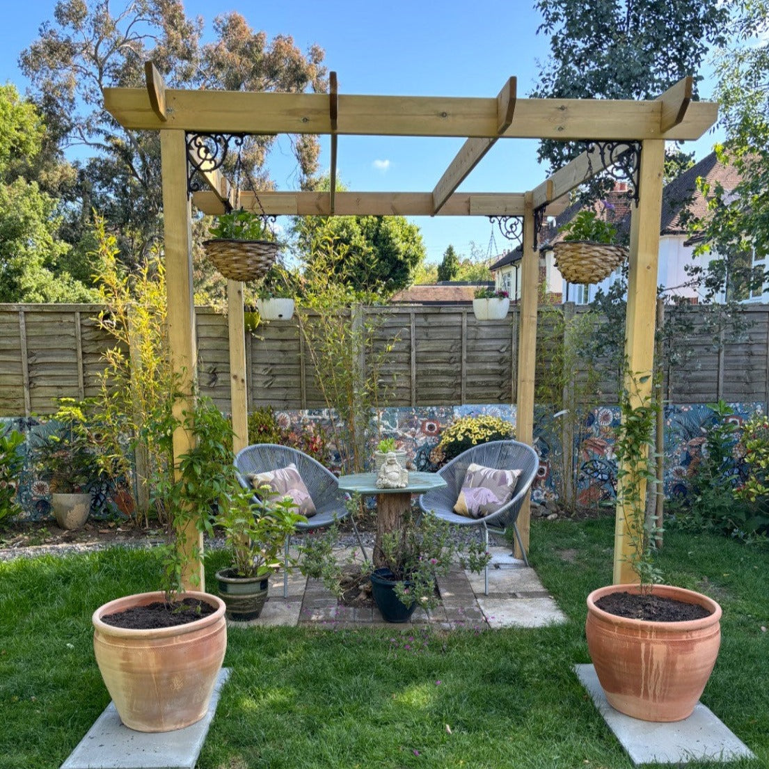 Heavy Duty Timber Pergola | Complete DIY Kit | Treated Tanalised Redwood.