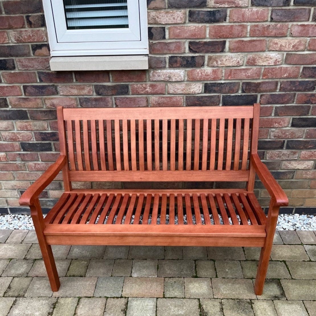 2 Seater Eucalyptus Bench - Durable Comfort | Layzee Living