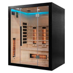 Infrared sauna with black frame, 1K7A1844