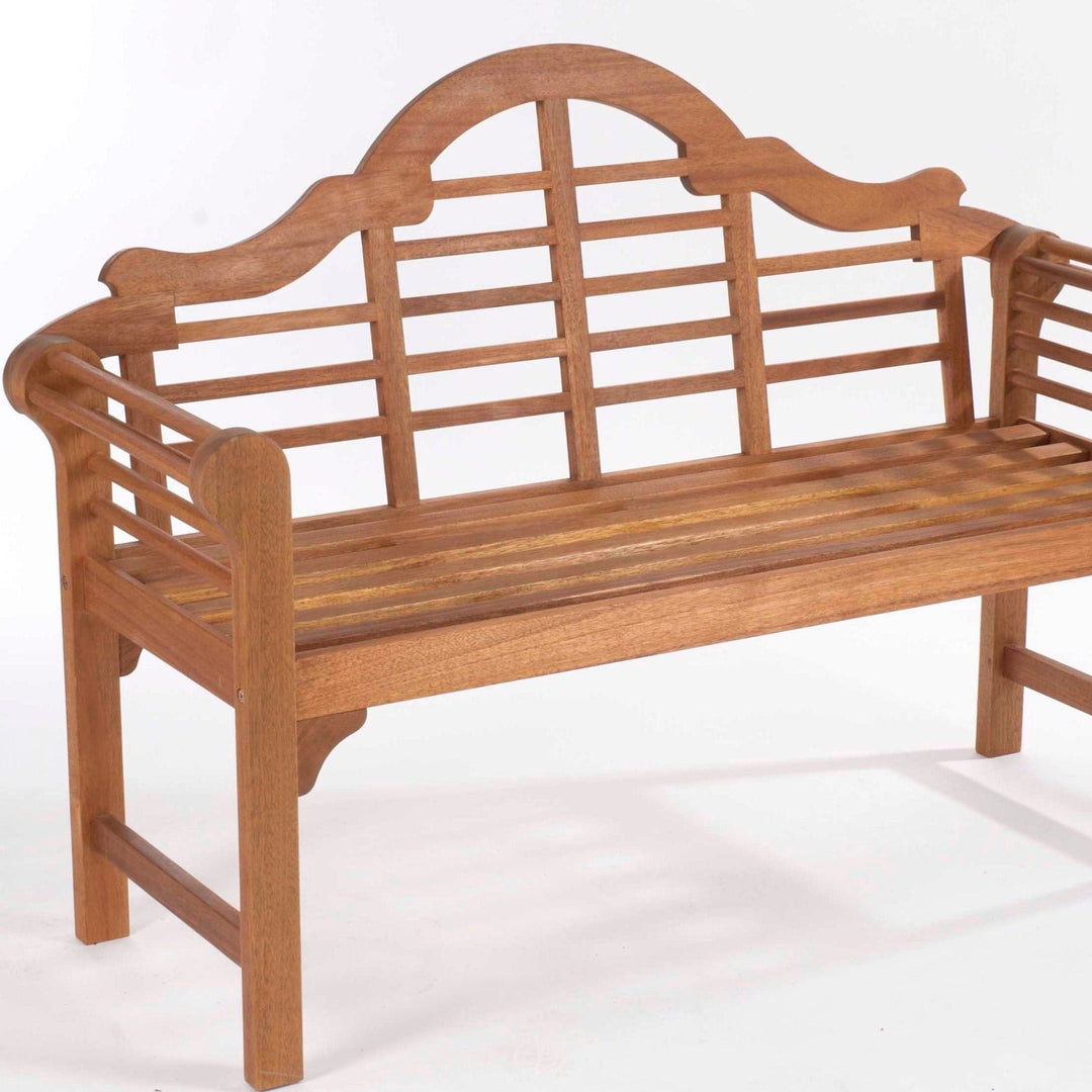 2 Seater Solid Acacia Hardwood Lutyens style, Beautiful Quality Marlborough Bench.
