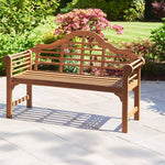 2 Seater Solid Acacia Hardwood Lutyens style, Beautiful Quality Marlborough Bench.