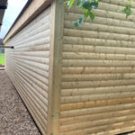 22mm x 125mm Tanalised, pressure treated Tongue & Grooved LogLap cladding