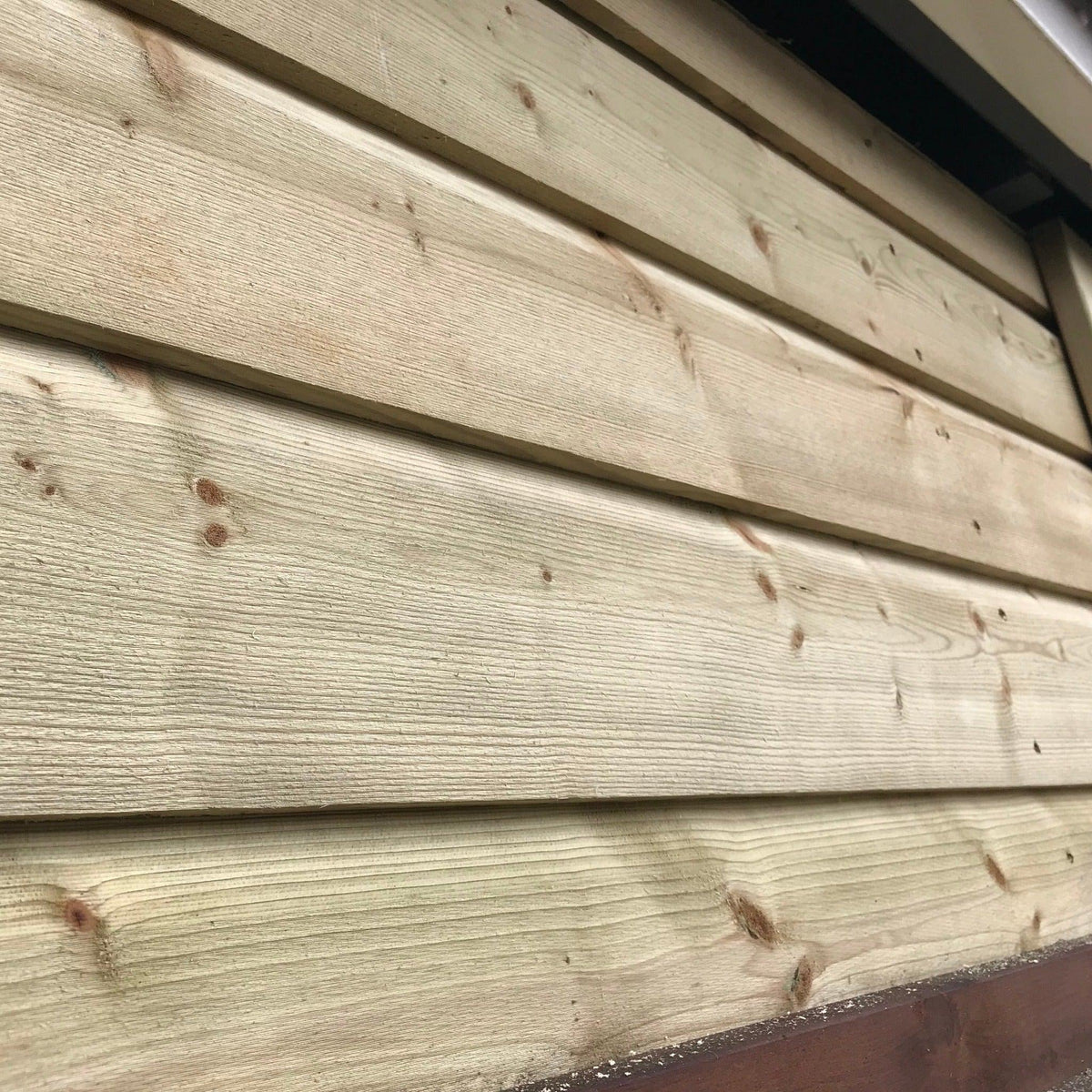 22mm x 150mm Tanalised, pressure treated Swedish OverLap Exterior Cladding