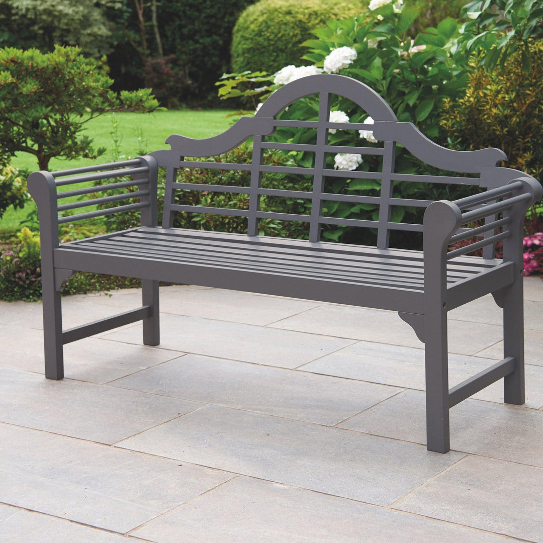 2/3 Seater Solid Acacia, PU Painted Hardwood Lutyens style, Marlborough Bench.