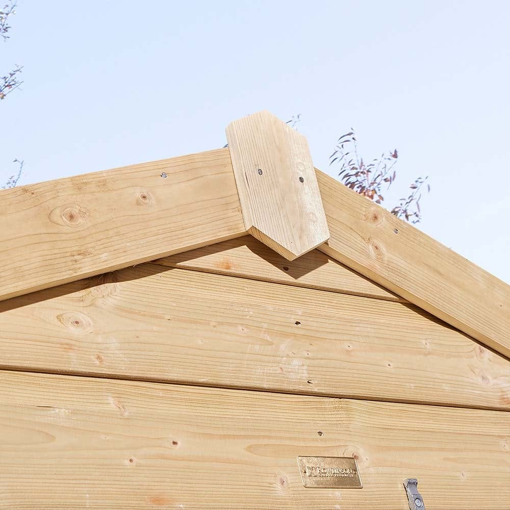 Apex shed roof detail, 4x6 shiplap single door shed