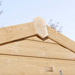 Apex shed roof detail, 4x6 shiplap single door shed