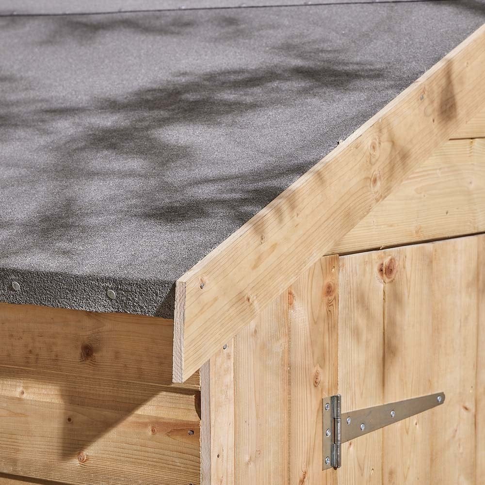 4x6 Apex Shiplap Shed - Single Door Close-up