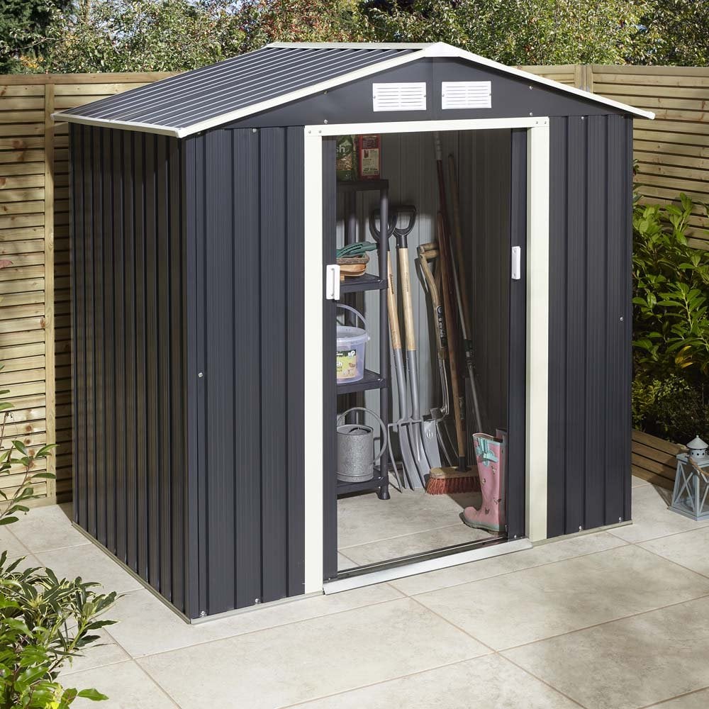 6x4 Trentvale Metal Apex Shed