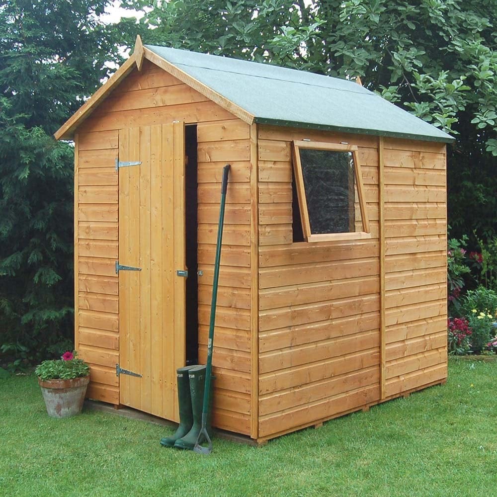 7x5 Premier Shed - Garden shed with open door