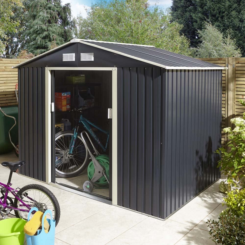 8x6 Trentvale Metal Apex Shed