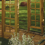 Garden Arbour with Roof and side trellis, Tanalised Redwood Timber