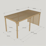 Heavy Duty Shade Pergola DIY Kit, Quality Tanalised Timber, Various Sizes