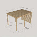 Heavy Duty Shade Pergola DIY Kit, Quality Tanalised Timber, Various Sizes