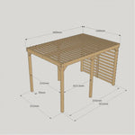 Heavy Duty Shade Pergola DIY Kit, Quality Tanalised Timber, Various Sizes