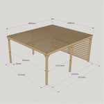 Heavy Duty Shade Pergola DIY Kit, Quality Tanalised Timber, Various Sizes