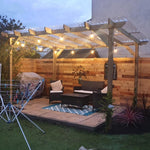 Heavy Duty Tanalised Timber Pergola Complete DIY Kit, Slow Grown Spruce, various sizes.