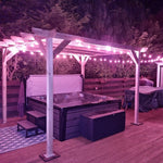 Heavy Duty Tanalised Timber Pergola Complete DIY Kit, Slow Grown Spruce, various sizes.