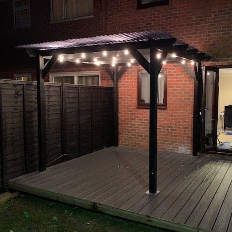 Heavy Duty Tanalised Timber Pergola Complete DIY Kit, Slow Grown Spruce, various sizes.